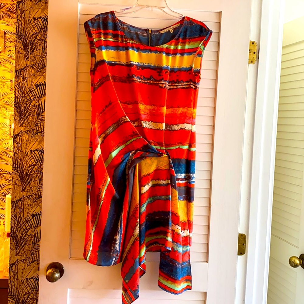 Rachel Roy Multicolored Asymmetrical Dress